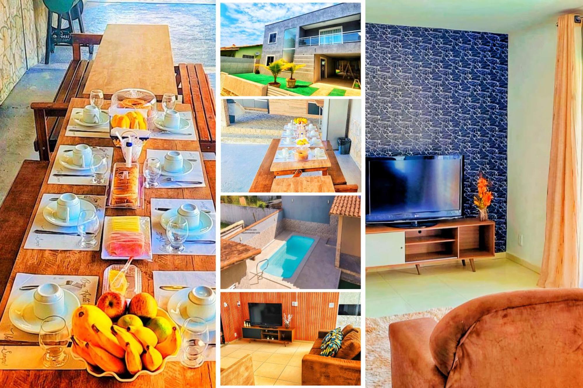 Refugio Tropical Casa De Praia Com Piscina Aquecida E 4 Suites E Garagem 3 Carros, 800 Mtrs Da Praia Internet 700 Mbps, Condominio Privado Com Pista De Skate , Quadra De Futevolei , Campos E Quadras De Futebol! Cabo Frio Zewnętrze zdjęcie