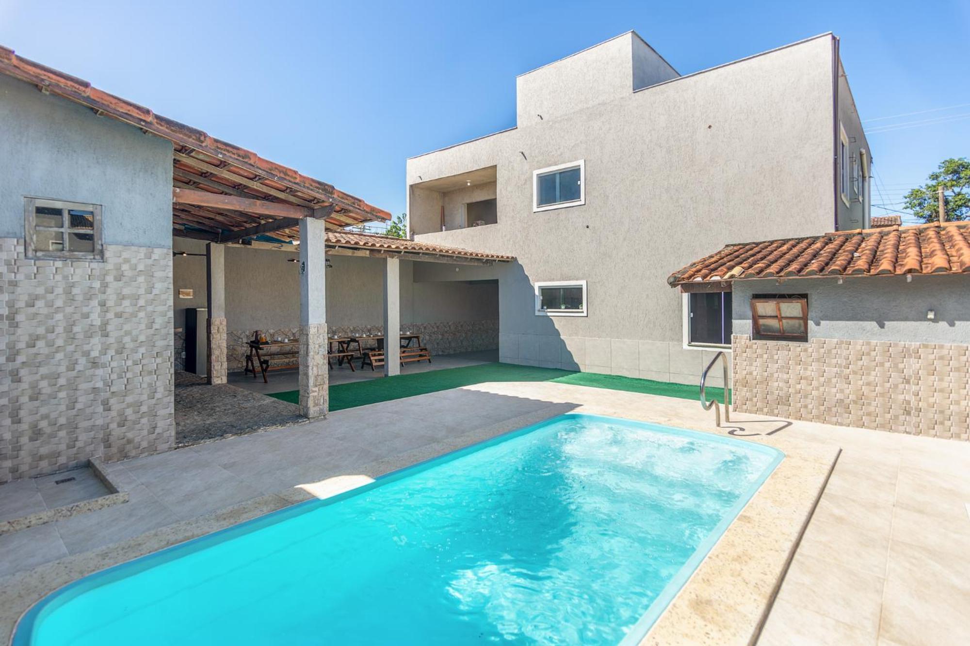 Refugio Tropical Casa De Praia Com Piscina Aquecida E 4 Suites E Garagem 3 Carros, 800 Mtrs Da Praia Internet 700 Mbps, Condominio Privado Com Pista De Skate , Quadra De Futevolei , Campos E Quadras De Futebol! Cabo Frio Zewnętrze zdjęcie